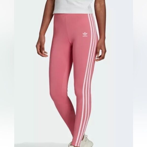 Adidas 3 Stripes Tights in Pink Size Small | Cotton |Jimmy Jazz rose tone S - Picture 2 of 15